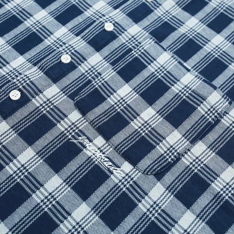 Yardsale YS Knitted Short Sleeved Shirt -Blue/White