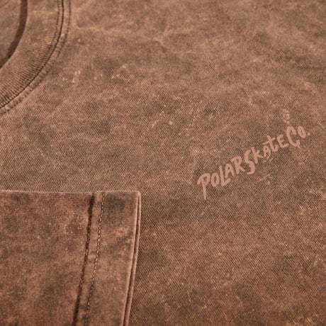 Polar Skate Acid Surf Logo Tee - Brown