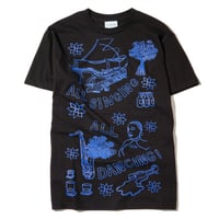 Cafe Gaurab Sketches T-Shirt - Black