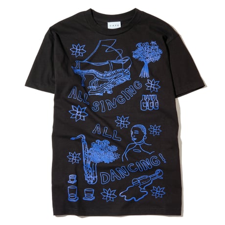 Cafe Gaurab Sketches T-Shirt - Black