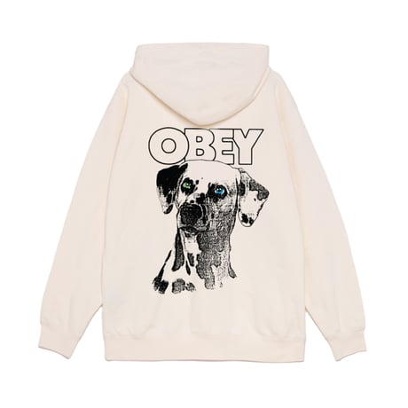 OBEY Dalmation Pullover Hoodie Unbleached