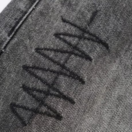 Butter Goods Stitch Denim Jeans - Distressed Grey