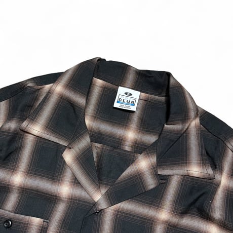 PRO CLUB Comfort Ombre Checker S/S Shirts - Brown