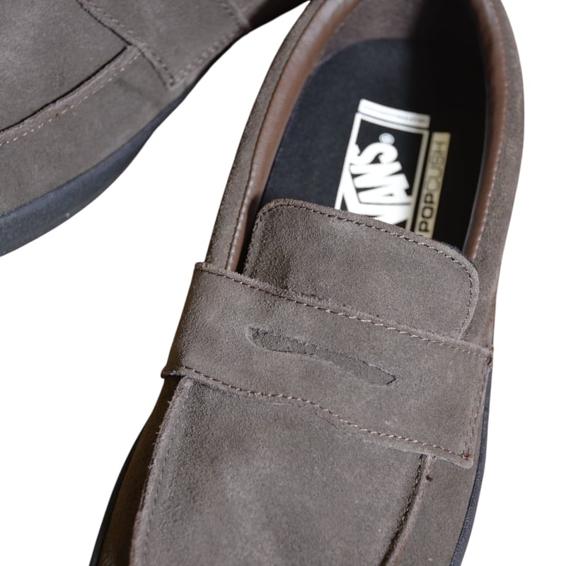 vans skate loafer suede 27cmスエードプロモデル 茶色 VANS SKATE LOAFER SUEDE BROWN/BLACK VN000VA6Y49