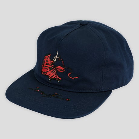 Pass~Port Red Flag Workers Cap Navy