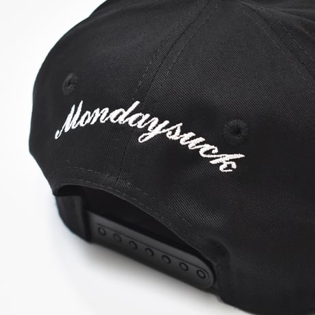 MONDAYSUCK NYC Chainstitch Cap - Black