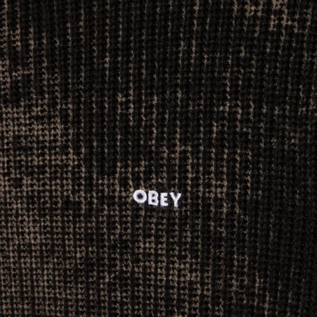 Obey Spray Effect Sweater - Black Multl