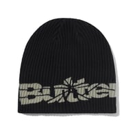 BUTTER GOODS Smashed Logo Knit Cap - Black
