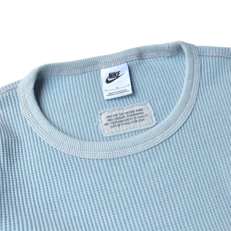 US NIKE L/S Heavyweight Waffle Top - Blue