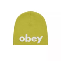 Obey Lowercase Beanie - Chartreuse