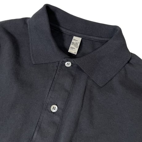 Los Angeles Apparel 6.5oz L/S Polo T-Shirts Black