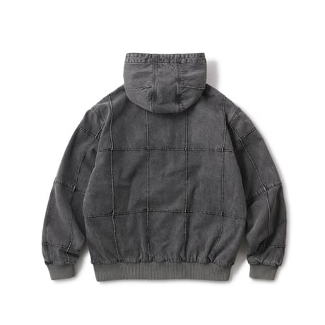 Hellrazor Block Baggie Denim Jacket - Dark Black