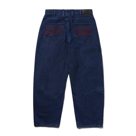BUTTERGOODS Drummer Baggy Denim Jeans - Dark Indigo
