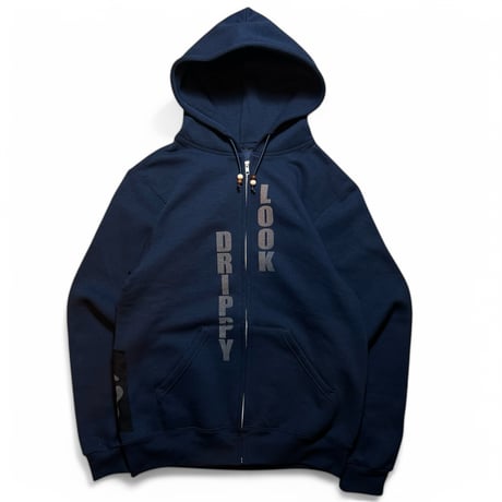 Rawdrip Osaka LOOK DRIPPY Zip Hoodie - Navy