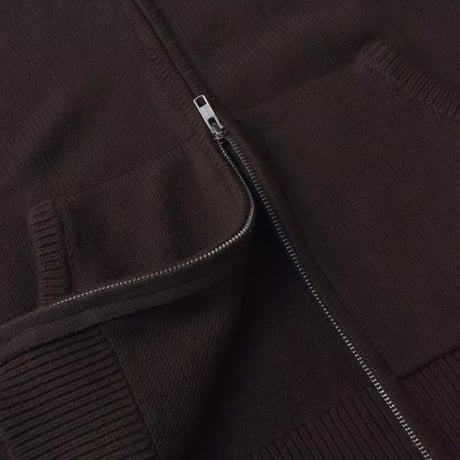RAWDRIP Original Double Zip Cotton Knit Hoodie - Sun Brown