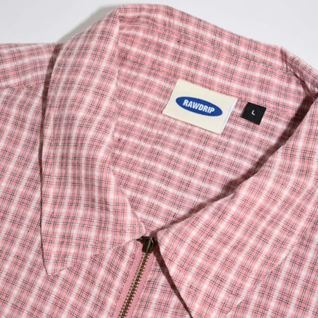 RAWDRIP S/S Full Zip Dobby Shirts - Pink