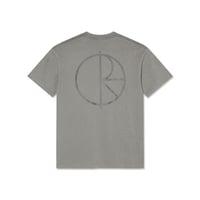Polar Skate Contrast Stroke Logo Tee - Grey