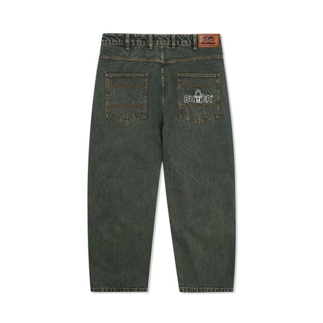Butter Goods Lock Baggy Denim Jeans Dark Green