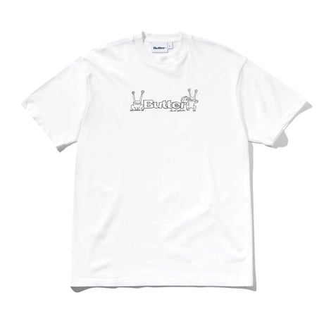 BUTTERGOODS × DANIEL JOHNSTON Frog Logo Tee - White