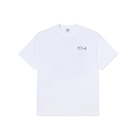 Polar Skate Fill Logo Martas Roses Tee - White