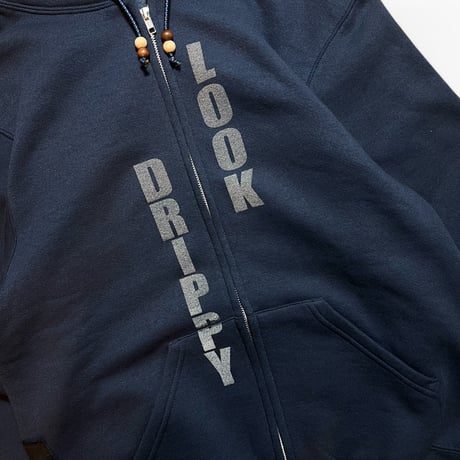 Rawdrip Osaka LOOK DRIPPY Zip Hoodie - Navy