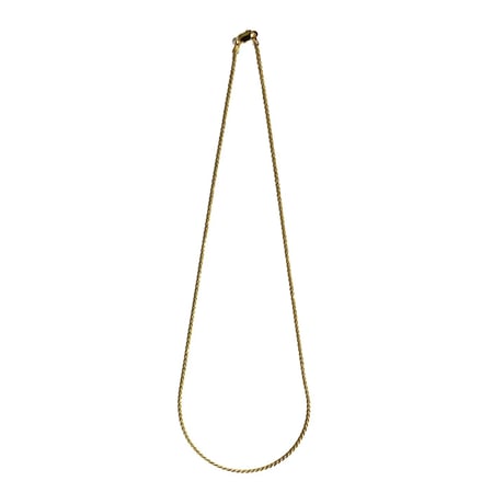 18k Gold Plated 1.5mm Rope Chain Necklace Gold