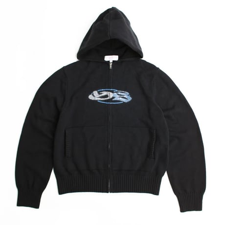 Yardsale Glitz Knitted Hood - Black