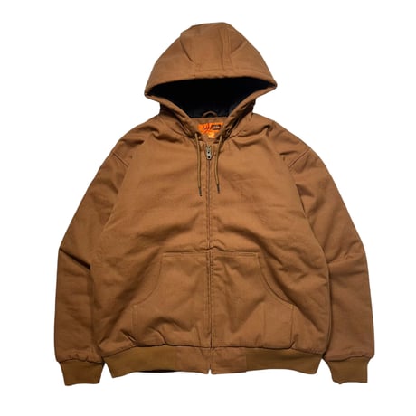 CornerStone Duck Cloth Hooded Work Jacket Brown