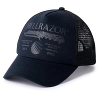 Hellrazor DTA Trucker Cap - Black / Black