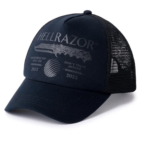 Hellrazor DTA Trucker Cap - Black / Black
