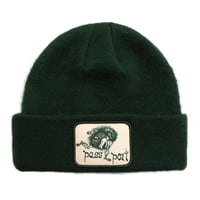 Pass~Port x may Gibbss Banksia Mohair Beanie Dark Forest
