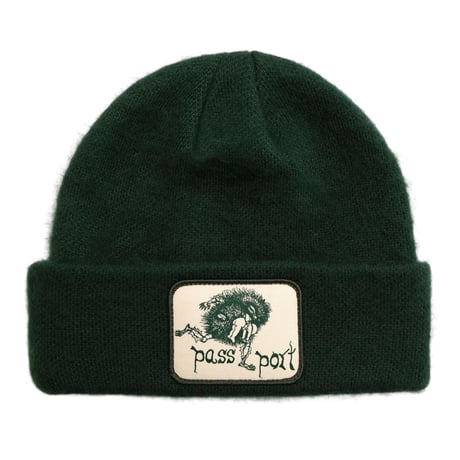 Pass~Port x may Gibbss Banksia Mohair Beanie Dark Forest