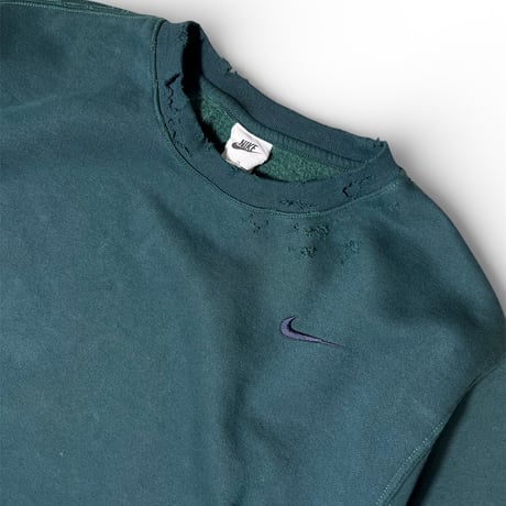 Nike Custom Damage Crewneck - Green
