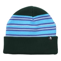 Pass~Port Striped Organic Knit Beanie - Green