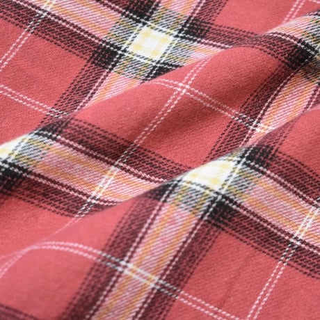 Old Navy Hooded Plaid Flannel Shirts - Sunset Orange