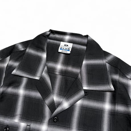 PRO CLUB Comfort Ombre Checker S/S Shirts - Black