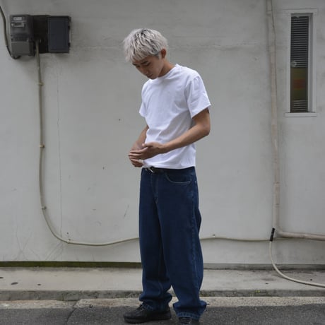Custom La Apparel s/s Garment Dye Crewneck 6.5oz - White
