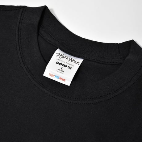 Shaka Wear 7.5oz Max Heavyweight Cropped Tee - Black