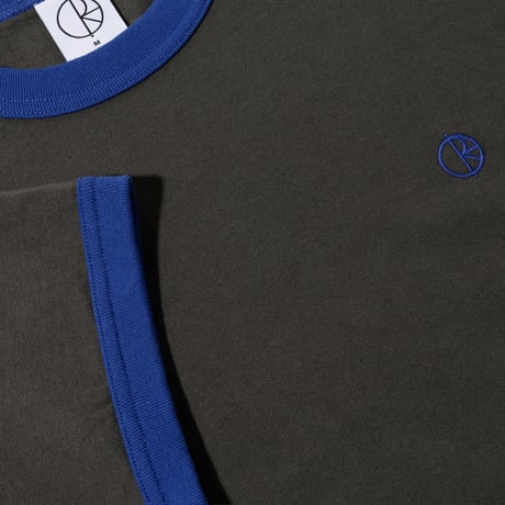 Polar Skate Ringer Tee - Black/Blue