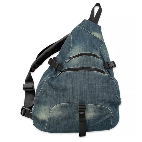 Yardsale Denim Sling Back Pack - Blue
