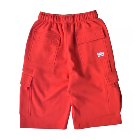Pro Club OG Cargo Sweat Shorts - Red