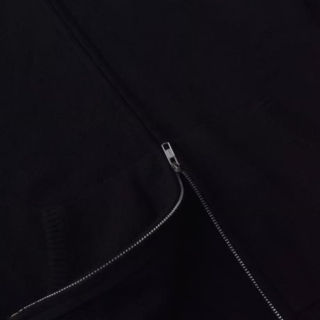 RAWDRIP Original Double Zip Cotton Knit Hoodie - Black