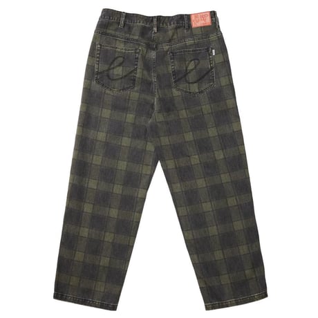 Hoddle Ranger Jeans - Plaid Green