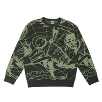 Pass~Port x May Gibbss Webbed Bed Knit Sweater - Gumnut Green