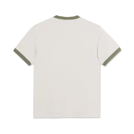 Polar Skate Ringer Tee - Taupe/Army Green