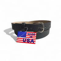 PM ADIRONDACK Oil Tan Leather Belt - Black