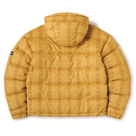 Hellrazor H Chain Suede Hooded Down Jacket - Yellow