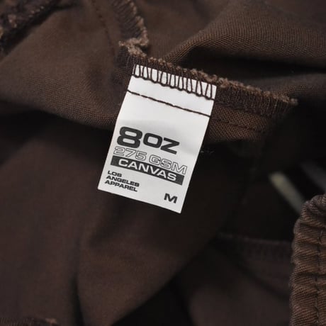Los Angeles Apparel Poly Cotton Wide Leg Prisoner Pants - Brown