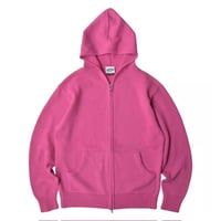 RAWDRIP Original Double Zip Cotton Knit Hoodie - Fade Pink