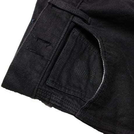 Hellrazor Over Dye Denim Pants Black